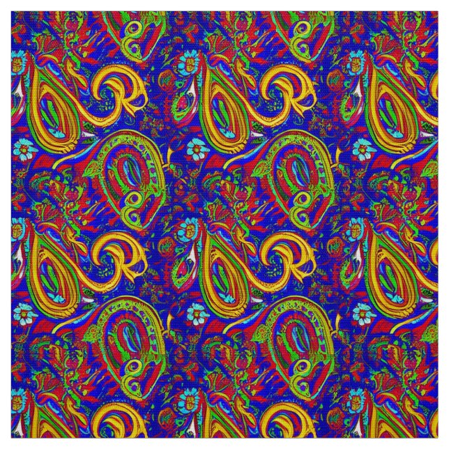 Tissu Contemporain Paisley Fabric Designs (Échantillon)