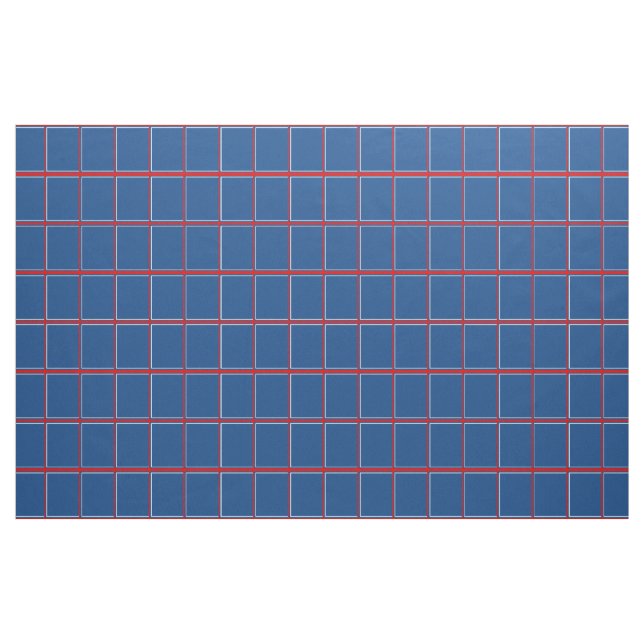 Tissu Contrôle de vitre de rouge bleu et de blanc (Yard)
