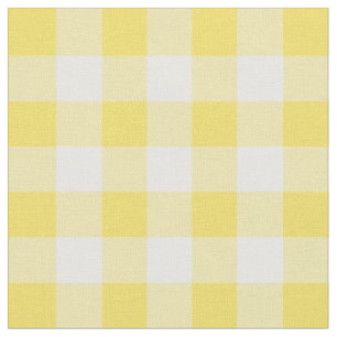 Tissu Contrôle jaune et blanc de renoncule de guingan