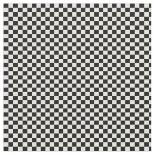 Tissu Contrôles Checkered noirs et blancs