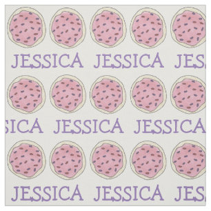 Tissu Cookie de sucre rose personnalisé avec étoffe