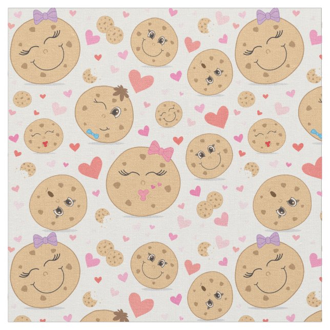 Tissu Cookie Love Fabric (Fermer)