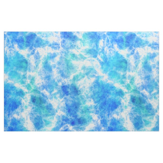 Tissu Cool Blue Ocean Surf Vagues Motif (Fat Quarter)
