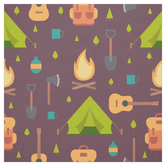 Tissu Cool Camping Motif Outdoorsdesign (Échantillon)