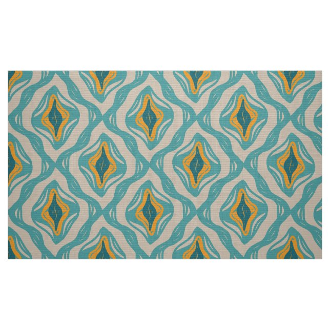 Tissu Cool couleur rétro vintage transparent (Fat Quarter)