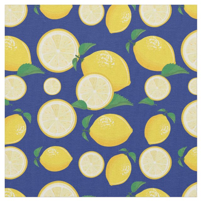 Tissu Cool Lemon Motif (Fermer)