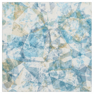 Tissu Cool moderne de Funky Retro Polygon Mosaic Motif