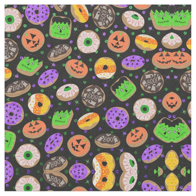 Tissu Cool Parties scintillant mignonne Confetti Donuts  (Fermer)