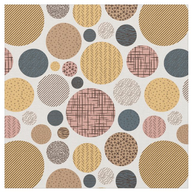 Tissu Cool Retro Mod Motif du milieu du siècle (Fermer)