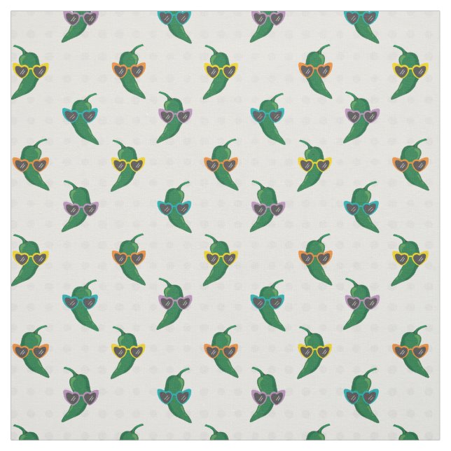 Tissu Cool Shades Green Chili Motif (Échantillon)