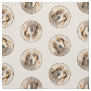 Tissu Coonhound américain Redtick Peinture Chien