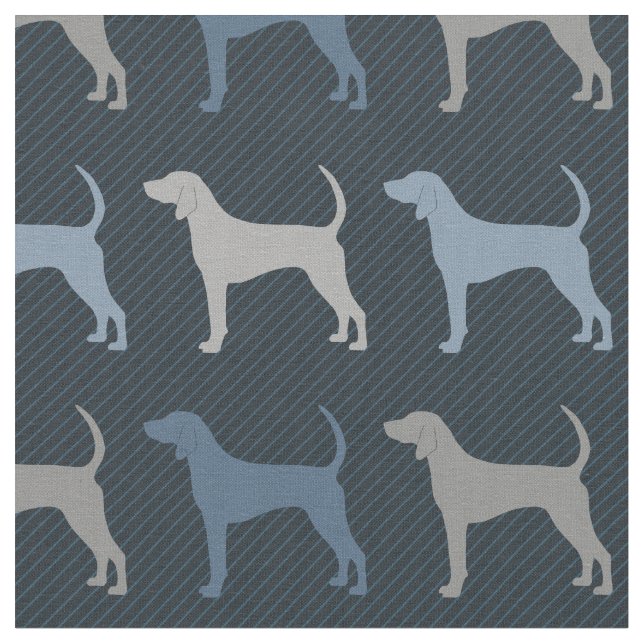 Tissu Coonhound noir et tan (Fermer)