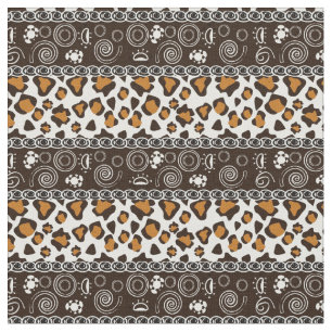 Tissu Copie africaine avec le motif de peau de guépard