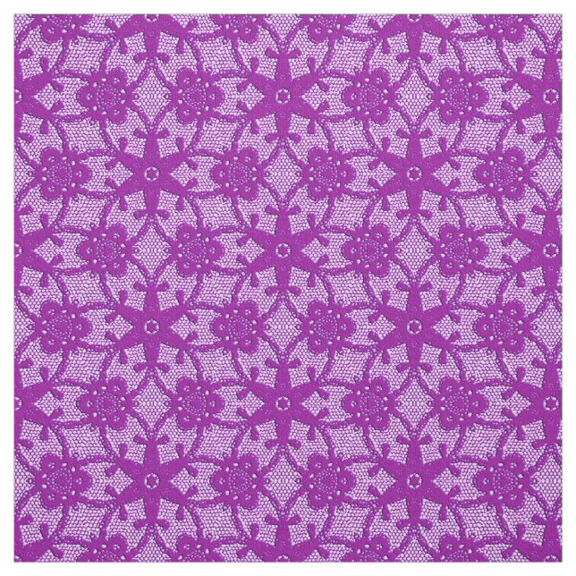 Tissu Copie antique de dentelle - pourpre d'améthyste (Échantillon)