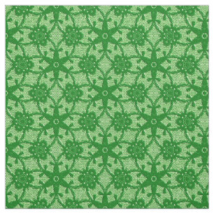 Tissu Copie antique de dentelle - vert d'émeraude et de
