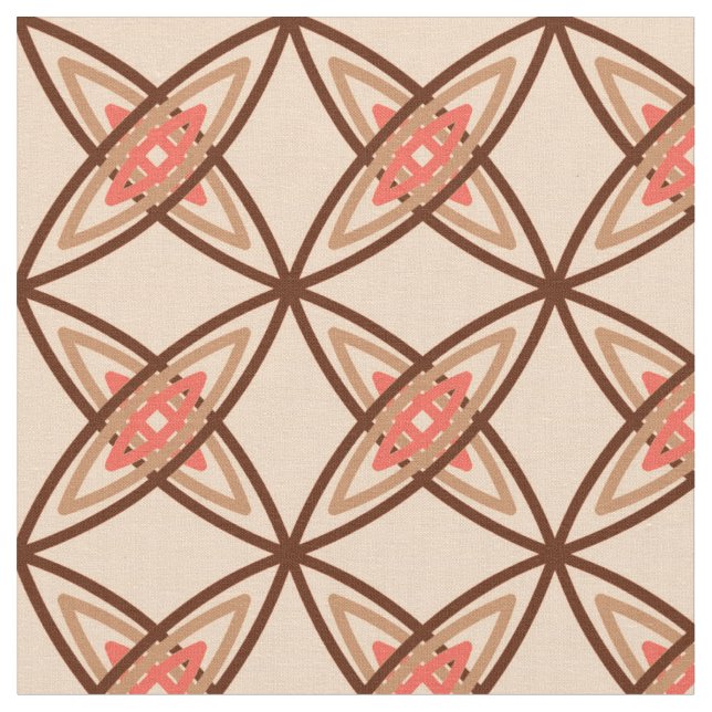 Tissu Copie atomique moderne de la moitié du siècle - (Fermer)