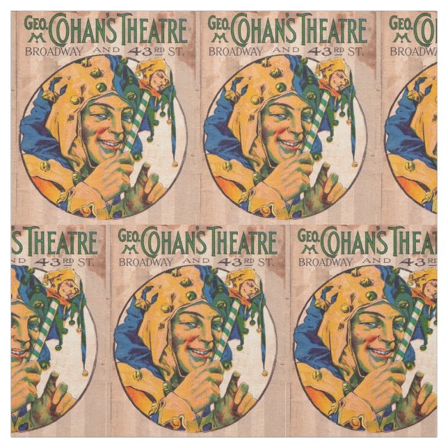 Tissu copie de couverture d'affiche du théâtre de Cohan (Échantillon)