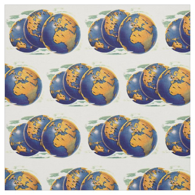 Tissu copie de globe (Échantillon)