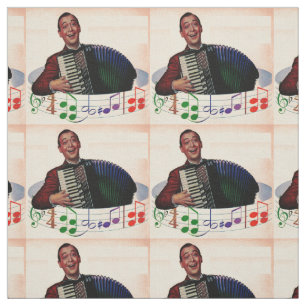 Tissu copie de joueur d'accordéon