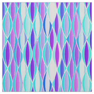 Tissu Copie de ruban de la moitié du siècle - violette
