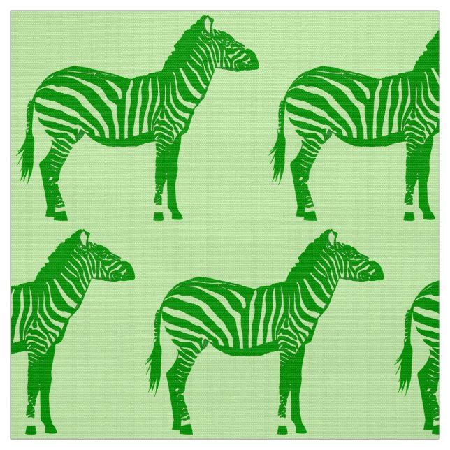 Tissu Copie de zèbre - nuances de vert de chaux (Échantillon)