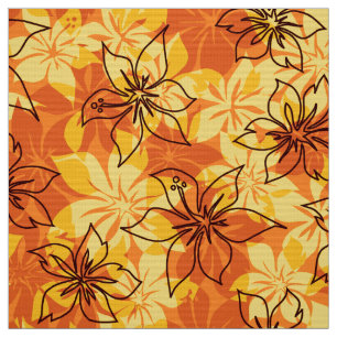 Tissu Copie hawaïenne de chemise de Camo de ketmie