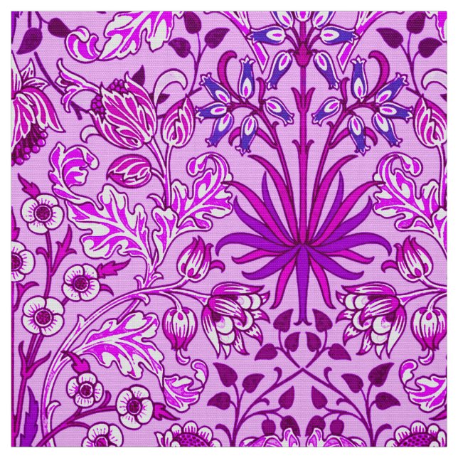 Tissu Copie, lavande et violette de jacinthe de William (Échantillon)
