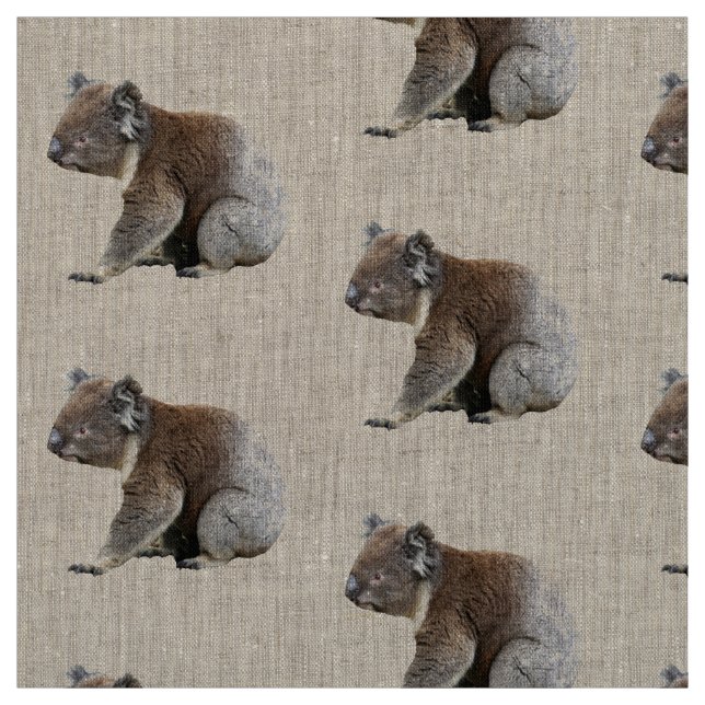 Tissu Copie mignonne de photo de koala (Échantillon)