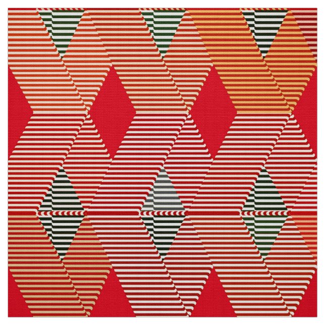 Tissu Copie moderne de diamant de la moitié du siècle, (Échantillon)