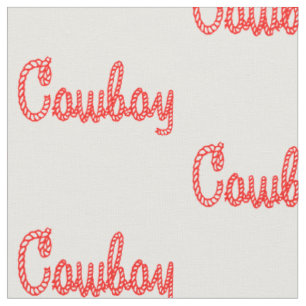 Tissu Copie occidentale des textes de corde de cowboy de