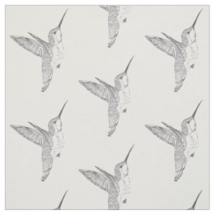 Tissu Copie planante de colibris