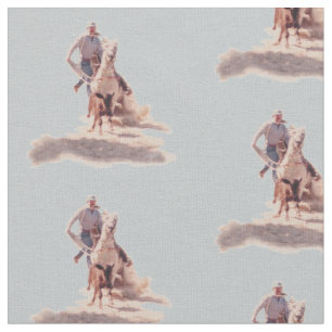 Tissu Copie Roping de rodéo de veau occidental de cowbo
