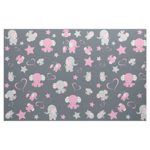 Tissus Elephant Bebe Pour Loisirs Creatifs Couture Zazzle Fr