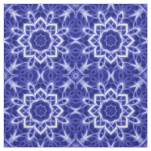 Tissu Copie rougeoyante blanche bleue audacieuse de