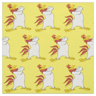 Tissu Coq Pondeur les bras croisés