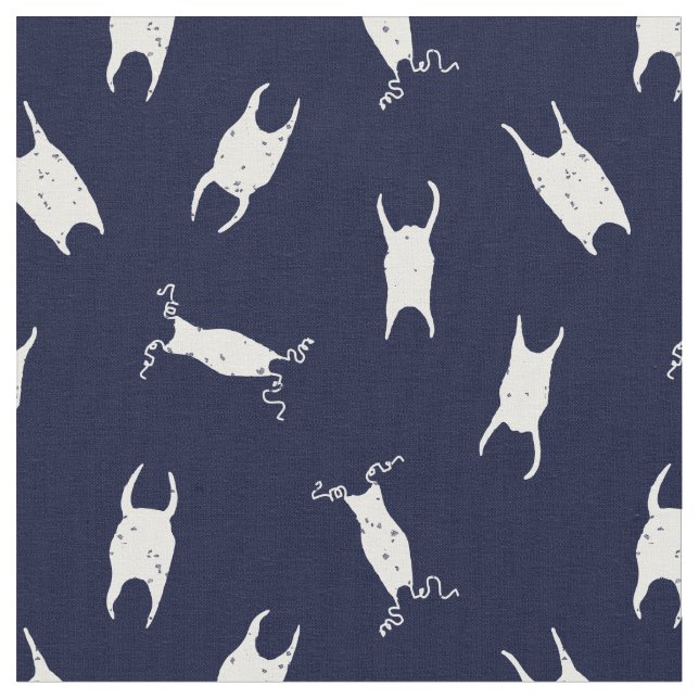 Tissu Coque d'oeufs de requin bleu blanc Motif (Fermer)