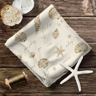Tissu Coques Starfish Sun Fun Texte Sandstone ID918