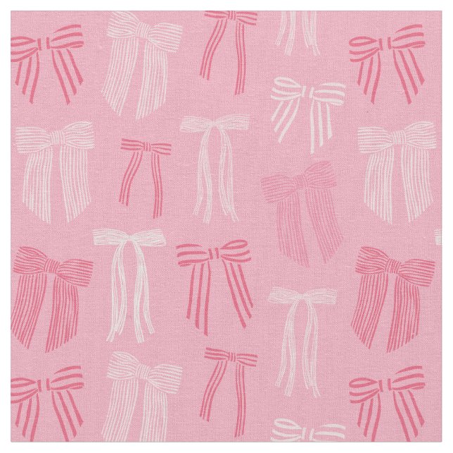 Tissu Coquette rayée s'incline sur rose (Fermer)