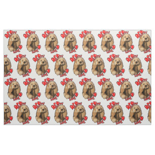 Tissu Coquillage d'amour des chiots