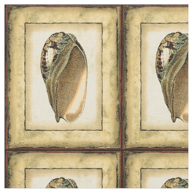 Tissu Coquillage Vintage rustique (Fermer)