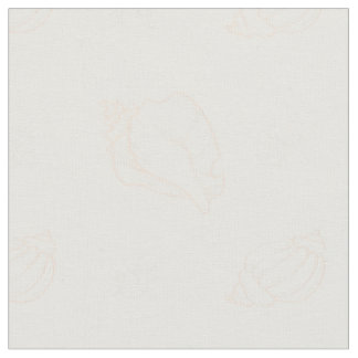 Tissu coquillages et étoiles de mer