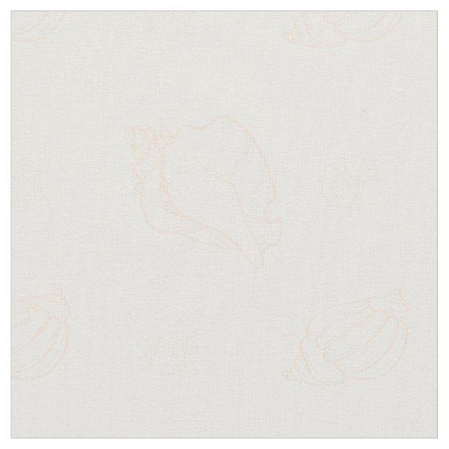 Tissu coquillages et étoiles de mer (Fermer)
