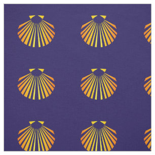 Tissu Coquille de Saint-Jacques de Camino-Santiago
