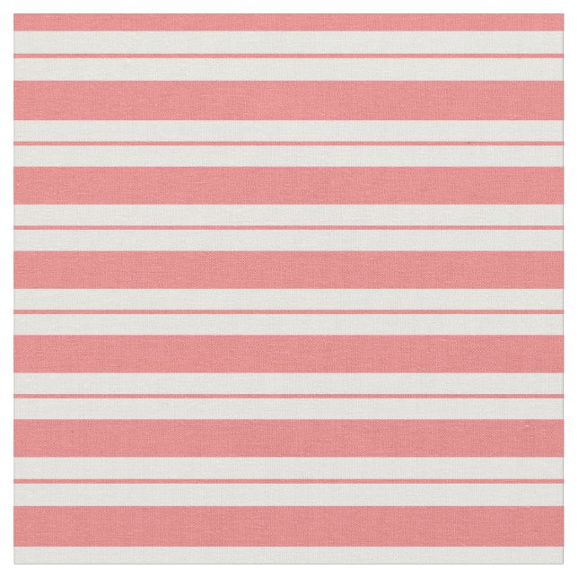 Tissu Corail clair et Motif blanc (Fermer)