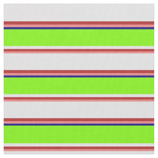 Tissu Corail clair, rouge, lavande, vert et bleu (Fermer)