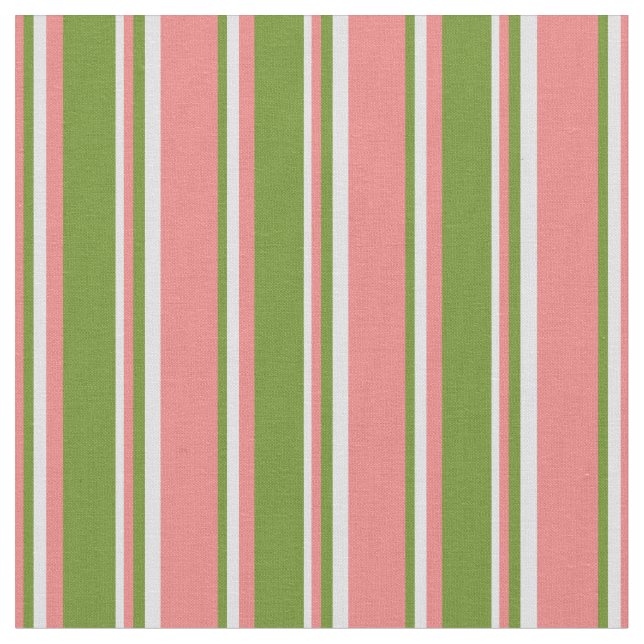 Tissu Corail clair, vert et Motif couleur lavande (Fermer)