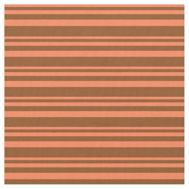 Tissu Corail et Motif de couleur Brown (Fermer)