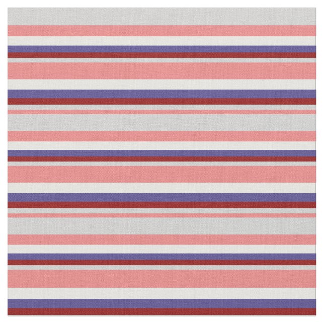 Tissu Corail, Gris, Rouge foncé, Ardoise foncée Bleu & B (Fermer)