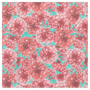 Tissu Coral Floral