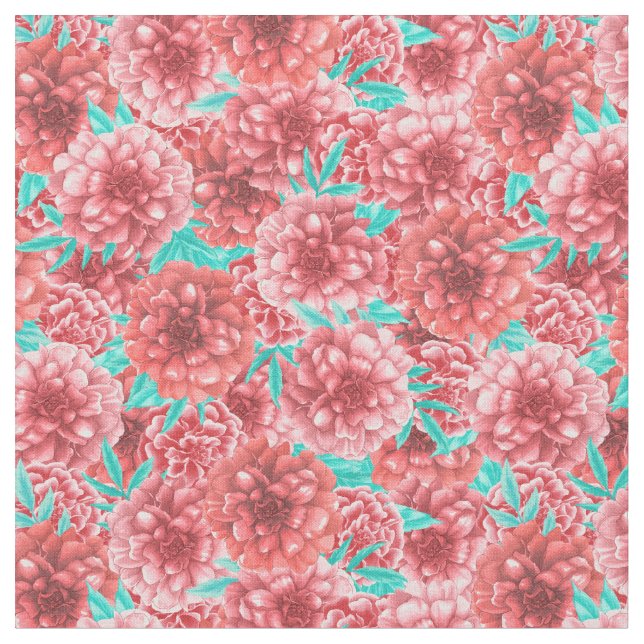 Tissu Coral Floral (Fermer)